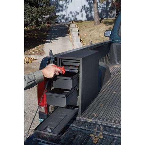 locking sliding drawer steel truck box|pull out drawer truck storage.